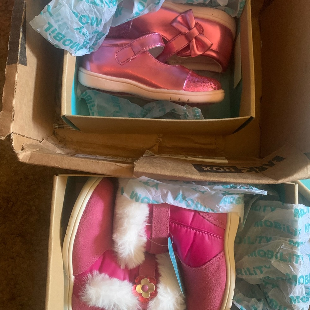 Mobility shoes for little girls! Brand new in the box never worn!